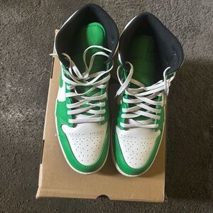 Jordan 1 Lucky Green High Top Sneakers